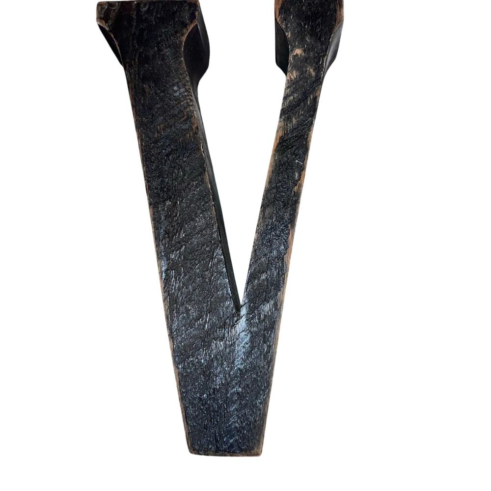 Wooden 8 inch Decorative “V” - Home decor in good condition!
